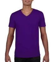 Gildan Mens Softstyle® V-Neck T-Shirt Lila