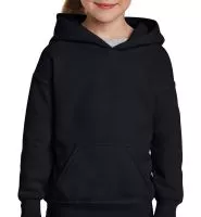 Heavy Blend Youth Hooded Sweat Black