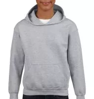 Heavy Blend Youth Hooded Sweat Sport Grey