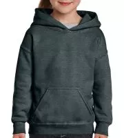 Heavy Blend Youth Hooded Sweat Dark Heather