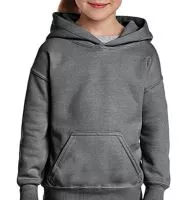 Heavy Blend Youth Hooded Sweat Graphite Heather