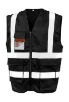 Heavy Duty Polycotton Security Vest Black