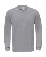 Heavymill LSL Polo Heather Grey