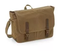 Heritage Waxed Canvas Messenger Desert Sand