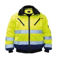 Hi-Vis Pilot Jacket "Oslo" Yellow/Navy