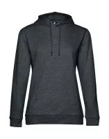 #Hoodie /women French Terry Heather Asphalt