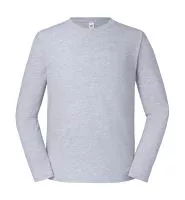 Iconic 195 Ringspun Premium Long Sleeve T Heather Grey