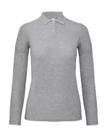 ID.001 LSL /women Polo Heather Grey