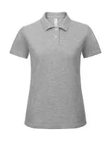 ID.001/women Piqué Polo Shirt Heather Grey