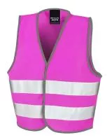 Junior Enhanced Visibility Vest Fluorescent Pink