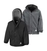 Junior Reversible Stormproof Jacket Black/Grey
