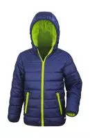 Junior/Youth Soft Padded Jacket Navy/Lime