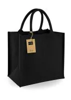 Jute Midi Tote Black/Black