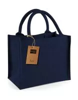 Jute Mini Gift Bag Navy/Navy