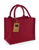 Jute Mini Gift Bag Red/Red