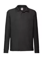 Kids 65/35 Long Sleeve Polo Black