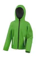 Kids TX Performance Hooded Softshell Jacket Vivid Green/Black