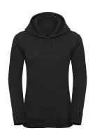 Ladies` Authentic Melange Kapucnis felső Sweat Charcoal Melange