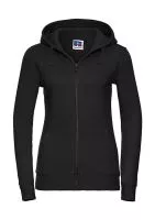 Ladies` Authentic Zipped Hood Black