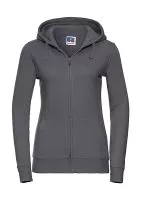 Ladies` Authentic Zipped Hood Szürke