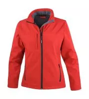 Ladies Classic Softshell Jacket Piros