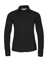 Ladies’ Classic Twill Shirt LS Black