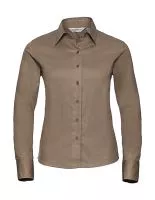 Ladies’ Classic Twill Shirt LS Khaki