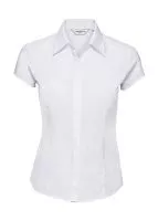 Ladies` Fitted Poplin Shirt Fehér