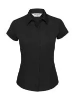 Ladies` Fitted Poplin Shirt Black