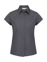 Ladies` Fitted Poplin Shirt Szürke