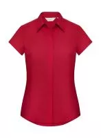 Ladies` Fitted Poplin Shirt Classic Red