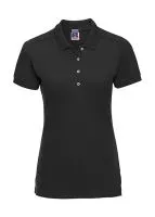 Ladies` Fitted Stretch Polo Black