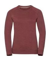 Ladies HD Raglan Sweat Maroon Marl