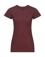 Ladies` HD T Maroon Marl