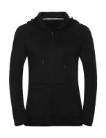 Ladies` HD Zipped Hood Sweat Black