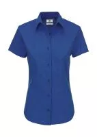 Ladies` Heritage Short Sleeve Poplin Shirt Blue Chip