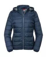 Ladies` Hooded Nano Jacket French Navy