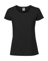 Ladies` Iconic 195 Ringspun Premium T Black