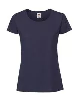 Ladies` Iconic 195 Ringspun Premium T Navy