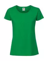 Ladies` Iconic 195 Ringspun Premium T Kelly Green