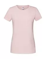 Ladies` Iconic 195 Ringspun Premium T Powder Rose