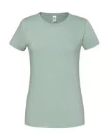 Ladies` Iconic 195 Ringspun Premium T Sage