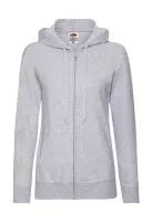 Ladies Lightweight Kapucnis felső Sweat Jacket Heather Grey