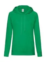 Ladies Lightweight Kapucnis felső Sweat Kelly Green