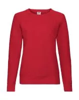 Ladies Lightweight Raglan Sweat Piros