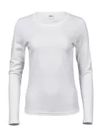 Ladies LS Interlock T-Shirt Fehér