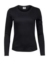 Ladies LS Interlock T-Shirt Black