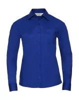 Ladies` LS Poplin Shirt Bright Royal