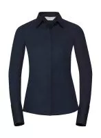 Ladies` LS Ultimate Stretch Shirt Bright Navy