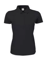 Ladies Luxury Stretch Polo Dark Grey